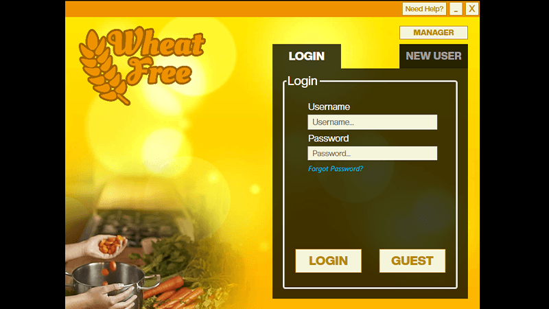 WheatFree logon window