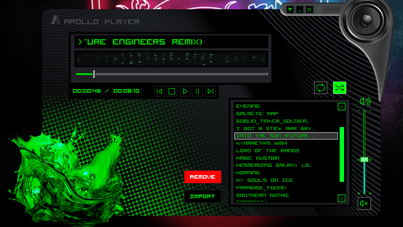 Apollo Player main window